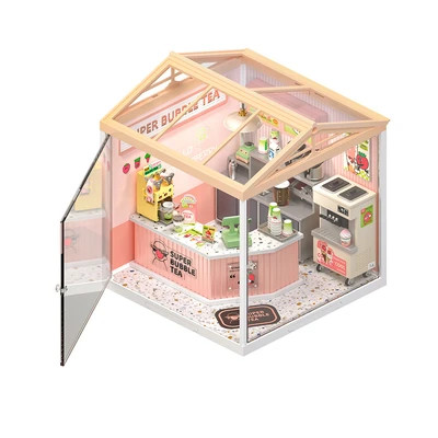 Gambar Rolife Miniatur 3d Double Joy Bubble Tea Set 130 Pcs - Mix