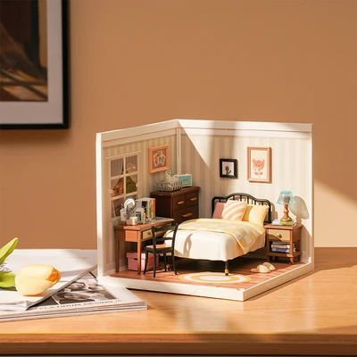 Gambar Rolife Miniatur 3d Sweet Dream Bedroom Set 95 Pcs - Mix