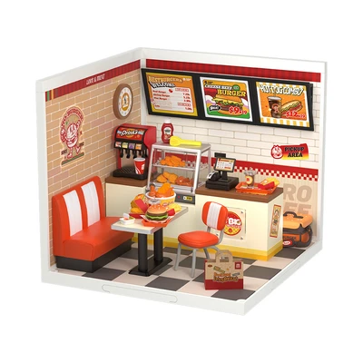 Gambar Rolife Miniatur 3d Yum Yum Burgers Set 110 Pcs - Mix