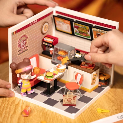 Gambar Rolife Miniatur 3d Yum Yum Burgers Set 110 Pcs - Mix