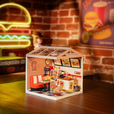 Gambar Rolife Miniatur 3d Yum Yum Burgers Set 110 Pcs - Mix