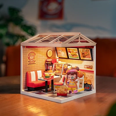 Gambar Rolife Miniatur 3d Yum Yum Burgers Set 110 Pcs - Mix