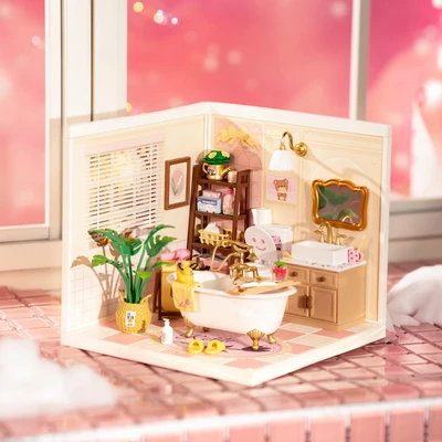 Gambar Rolife Miniatur 3d Pop Bubble Bathroom Set 103 Pcs - Mix