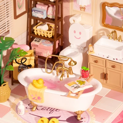 Gambar Rolife Miniatur 3d Pop Bubble Bathroom Set 103 Pcs - Mix