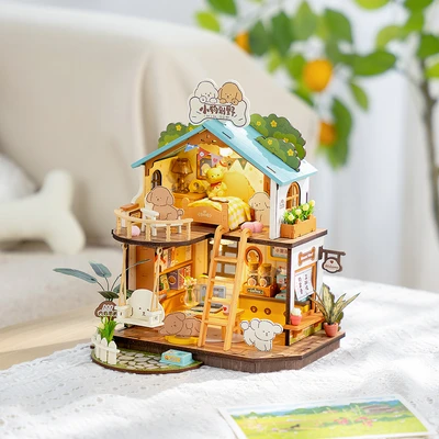 Gambar Rolife Puzzle 3D Puppys Cozy Villa Set 230 Pcs - Mix