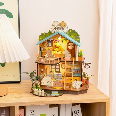 Gambar Rolife Puzzle 3D Puppys Cozy Villa Set 230 Pcs - Mix