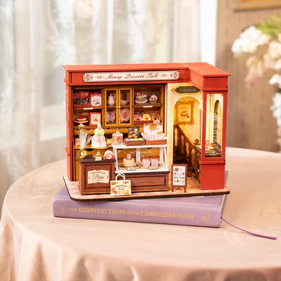 Gambar Rolife Puzzle 3D Honey Dessert Talk Set 242 Pcs - Merah