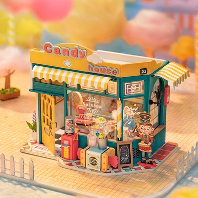 Gambar Rolife Puzzle 3d Rainbow Candy House Set 179 Pcs - Mix