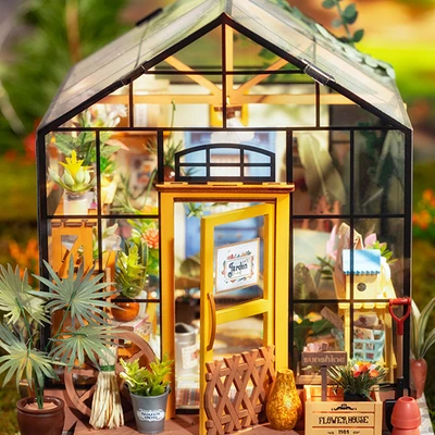 Gambar Rolife Puzzle 3d Cathys Flower House Set 389 Pcs - Mix