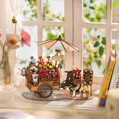 Gambar Rolife Puzzle 3d Blossom Cart Set 187 Pcs - Mix