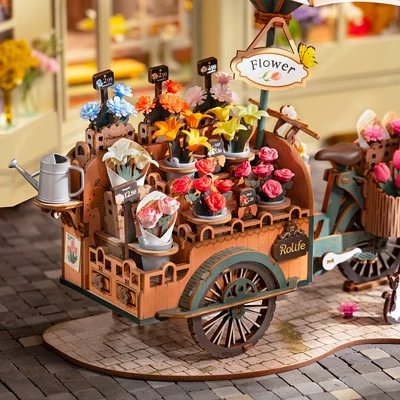 Gambar Rolife Puzzle 3d Blossom Cart Set 187 Pcs - Mix