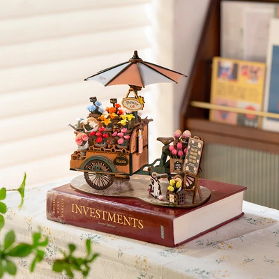 Gambar Rolife Puzzle 3d Blossom Cart Set 187 Pcs - Mix