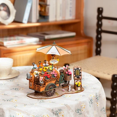 Gambar Rolife Puzzle 3d Blossom Cart Set 187 Pcs - Mix