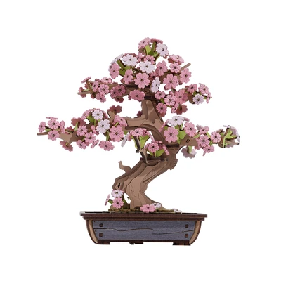 Gambar Rolife Puzzle 3D Sakura Bonsai Set 263 Pcs - Mix