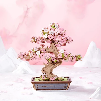 Gambar Rolife Puzzle 3D Sakura Bonsai Set 263 Pcs - Mix