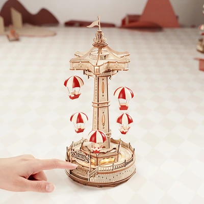 Gambar Rolife Puzzle 3D Parachute Tower Set 184 Pcs - Mix