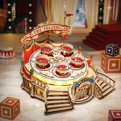 Gambar Rolife Puzzle 3D Tilt A Whirl Set 280 Pcs - Mix
