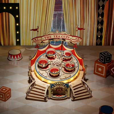 Gambar Rolife Puzzle 3D Tilt A Whirl Set 280 Pcs - Mix