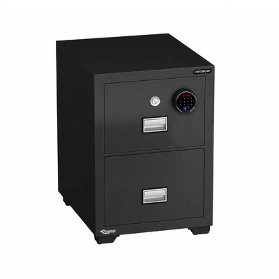 Gambar Krisbow Griffin Brankas Tahan Api Digital 2 Tingkat 70x57x82.4 cm - Hitam