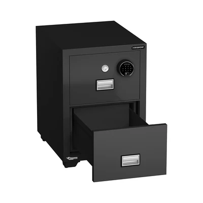 Gambar Krisbow Griffin Brankas Tahan Api Digital 2 Tingkat 70x57x82.4 cm - Hitam