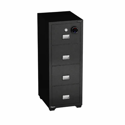 Gambar Krisbow Griffin Brankas Tahan Api Digital 4 Tingkat 70x57x150.8 cm - Hitam