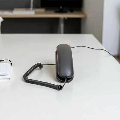 Gambar Krisbow Telepon Kabel Analog Slim - Hitam