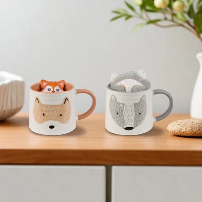 Gambar Delicia Set Wolie Mug Keramik 380 ml Random