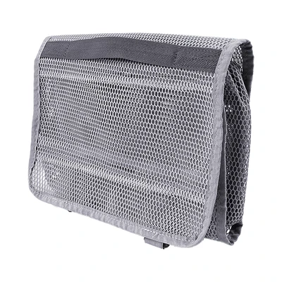 Gambar Passport Tas Kosmetik Mesh Extendable Dengan Gantungan - Abu-Abu