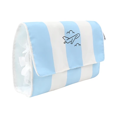 Gambar Passport Tas Kosmetik Dengan Hanger - Putih/Biru