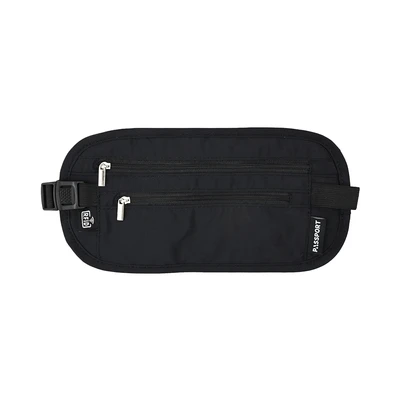 Gambar Passport Tas Pinggang Anti Theft Dengan Rfid Block - Hitam