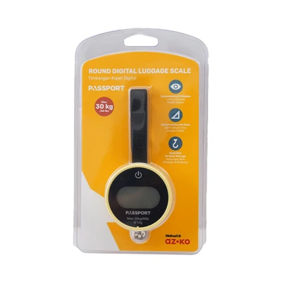 Gambar Passport Timbangan Koper Digital Round 30 kg - Kuning