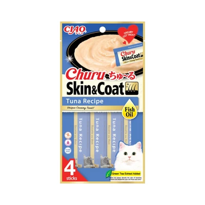 Gambar Ciao Churu Camilan Kucing Skin & Coat Tuna Recipe Set 4 pcs