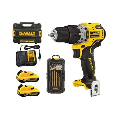 Gambar Dewalt Bor Impact Cordless 12V DCD706D2A-B1 - Kuning/Hitam