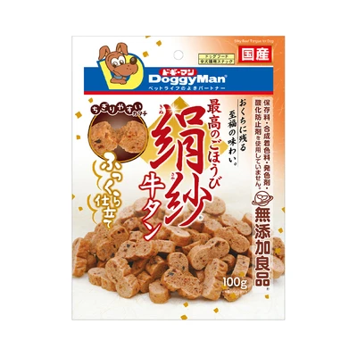 Gambar DoggyMan Camilan Anjing Silky Beef Tongue 100 gr