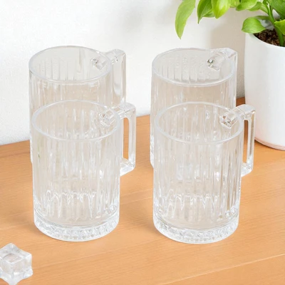 Gambar Culinart Xena Gelas Kaca 240 ml Set 4 pcs Transparan