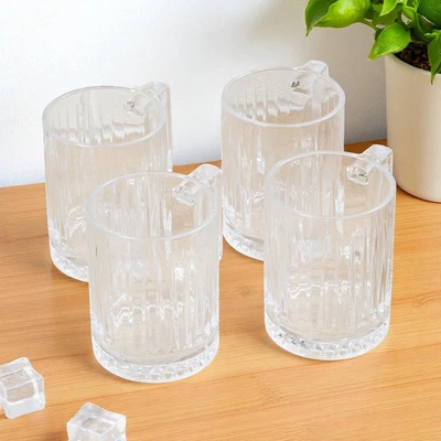 Gambar Culinart Xena Gelas Kaca 240 ml Set 4 pcs Transparan
