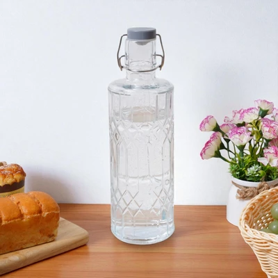 Gambar Culinart Grovel Botol Kaca Swing 1 Liter Transparan