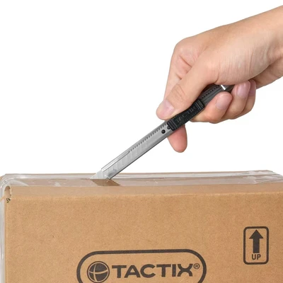 Gambar Tactix Pisau Cutter 9 mm - Hitam/Silver