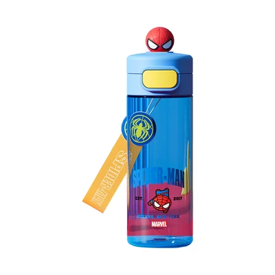 Gambar Unimass Botol Minum Plastik Spiderman 530 Ml - Biru