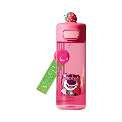 Gambar Unimass Botol Minum Plastik Lotso 530 Ml - Pink/hijau