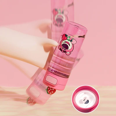 Gambar Unimass Botol Minum Plastik Lotso 530 Ml - Pink/hijau