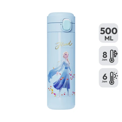 Gambar Unimass Botol Vacuum Flask Stainless Steel Frozen 500 Ml - Biru
