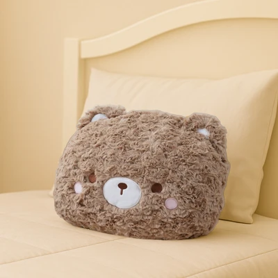Gambar Ataru Bantal Sofa Polyester Bear 65 cm - Cokelat