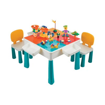 Gambar Bricks Kingdom Set Meja Kursi Anak + Free Keeppley Set Pokemon Psyduck