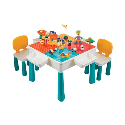 Gambar Bricks Kingdom Set Meja Kursi Anak + Free Keeppley Set Poke Ball Eeve