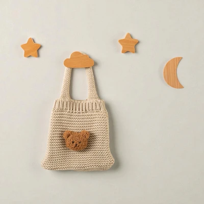 Gambar Stora Gantungan Dinding Kayu Anak Sky Set 4 pcs - Cokelat