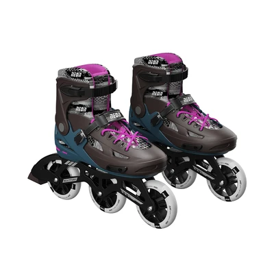 Gambar Neon Ukuran 35-38 Sepatu Roda Pro Skates - Cokelat/pink