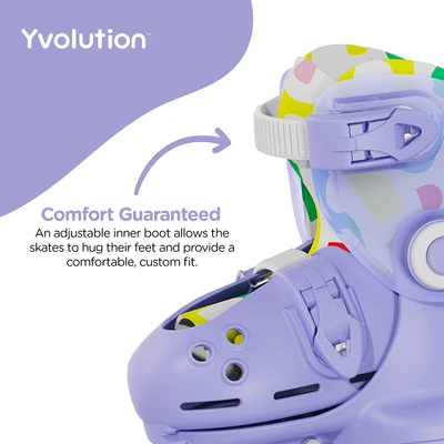 Gambar Yvolution Ukuran 24-30 Twista Sepatu Roda - Ungu