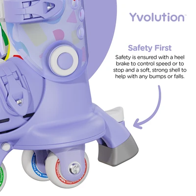 Gambar Yvolution Ukuran 24-30 Twista Sepatu Roda - Ungu