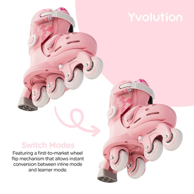 Gambar Yvolution Ukuran 30-33 Twista Sepatu Roda  - Pink